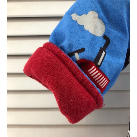 Lily & jack 6-9 M red and blue tractor puffer snowsuit - Picture 7 of 7